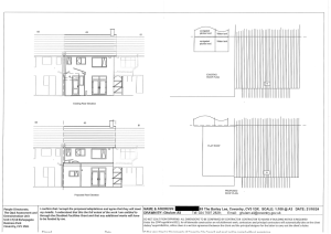 Existing and proposed plans and elevations